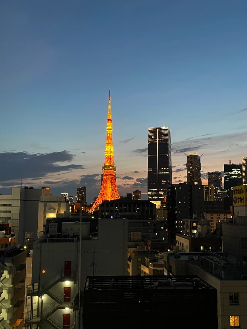 A view of Tokyo Tower